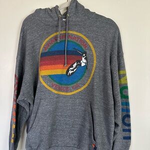 Aviator Nation Relaxed Hoodie Venice Logo. Color:Gray Size:M